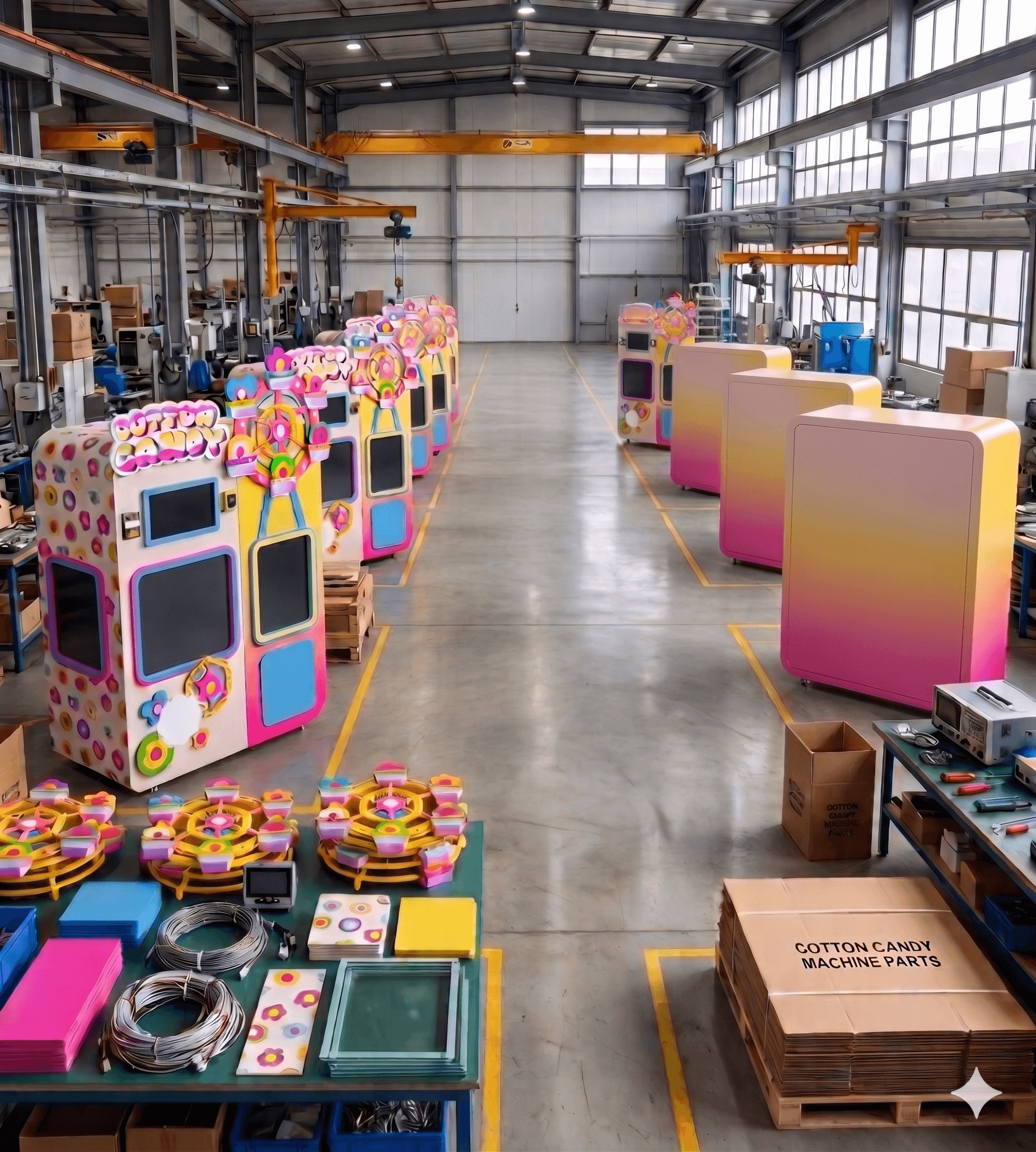 Production line · Cotton Candy series